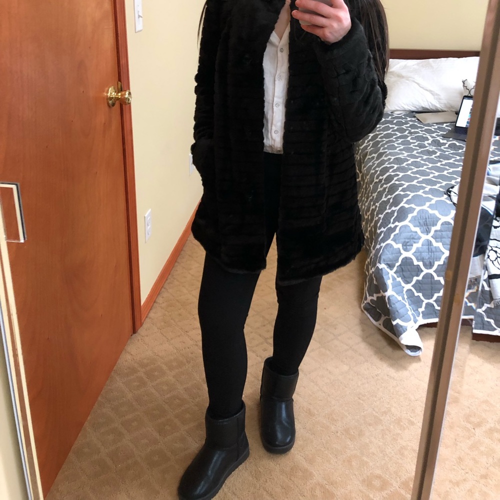 Faux fur coat